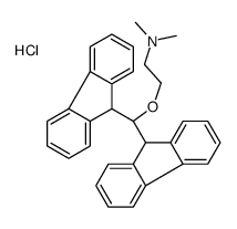 2-[bis(9H-fluoren-9-yl)methoxy]ethyl-dimethylazanium,chloride Structure