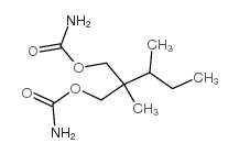 2-METHYL-2-(1-METHYLPROPYL)-1,3-PROPANEDIOL DICARBAMATE Structure