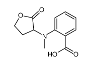 2-[methyl-(2-oxooxolan-3-yl)amino]benzoic acid结构式