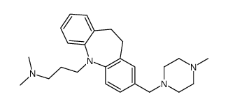 10,11-Dihydro-N,N-dimethyl-2-[(4-methyl-1-piperazinyl)methyl]-5H-dibenz[b,f]azepine-5-propan-1-amine结构式