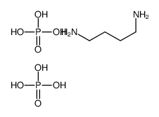 butane-1,4-diamine,phosphoric acid Structure