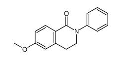 6-methoxy-2-phenyl-3,4-dihydroisoquinolin-1(2H)-one结构式