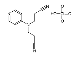 3-[2-cyanoethyl(pyridin-4-yl)amino]propanenitrile,perchloric acid结构式