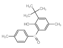 Phenol,2-(1,1-dimethylethyl)-4-methyl-6-[(4-methylphenyl)sulfinyl]-结构式