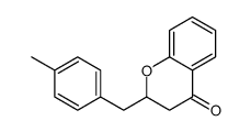 2-[(4-methylphenyl)methyl]-2,3-dihydrochromen-4-one结构式