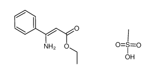 ethyl 3-amino-3-phenylacrylate methanesulfonate Structure