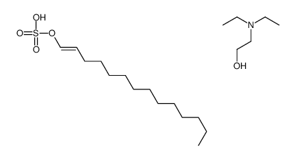 2-(diethylamino)ethanol,[(E)-tetradec-1-enyl] hydrogen sulfate Structure