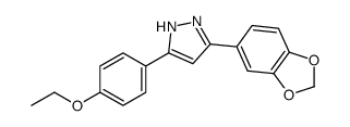 3-(1,3-benzodioxol-5-yl)-5-(4-ethoxyphenyl)-1H-pyrazole Structure