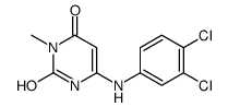 6-(3,4-dichloroanilino)-3-methyl-1H-pyrimidine-2,4-dione结构式