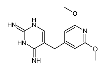 5-[(2,6-Dimethoxy-4-pyridinyl)methyl]pyrimidine-2,4-diamine结构式