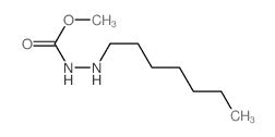 Hydrazinecarboxylicacid, 2-heptyl-, methyl ester结构式