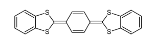 2-[4-(1,3-benzodithiol-2-ylidene)cyclohexa-2,5-dien-1-ylidene]-1,3-benzodithiole Structure