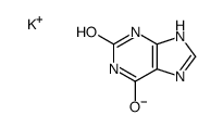 3,7-dihydro-1H-purine-2,6-dione, monopotassium salt结构式