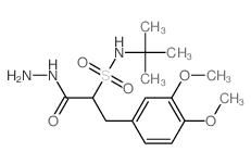 2-(3,4-dimethoxyphenyl)-1-(hydrazinecarbonyl)-N-tert-butyl-ethanesulfonamide structure