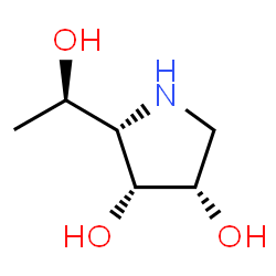 3,4-Pyrrolidinediol,2-[(1R)-1-hydroxyethyl]-,(2S,3R,4S)-(9CI)结构式