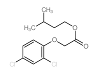 3-methylbutyl 2-(2,4-dichlorophenoxy)acetate Structure