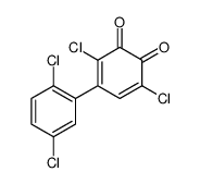 3,6-dichloro-4-(2,5-dichlorophenyl)cyclohexa-3,5-diene-1,2-dione Structure
