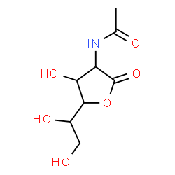 Hexonic acid, 2-(acetylamino)-2-deoxy-, gamma-lactone (9CI) Structure