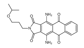 4,11-diamine-2-[3-(1-methylethoxy)propyl]-1H-naphth[2,3-f]isoindole-1,3,5,10(2H)-tetrone Structure