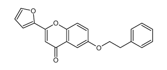 2-(furan-2-yl)-6-(2-phenylethoxy)chromen-4-one结构式