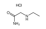 N-ethyl-glycine amide, hydrochloride结构式
