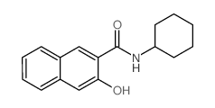 2-Naphthalenecarboxamide,N-cyclohexyl-3-hydroxy-结构式