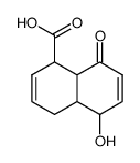5,8-diketo-1,4,4a,5,8,8a-hexahydronaphthalene-1-carboxylic acid结构式