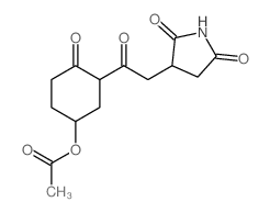[3-[2-(2,5-dioxopyrrolidin-3-yl)acetyl]-4-oxo-cyclohexyl] acetate Structure
