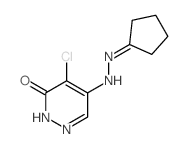 4-chloro-5-(2-cyclopentylidenehydrazinyl)-2H-pyridazin-3-one Structure