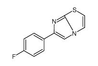 6-(4-氟苯基)咪唑并[2,1-b]噻唑结构式