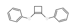 ((2-(Phenylthio)-1-cyclobuten-1-yl)thio)benzene结构式