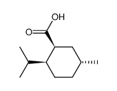 (1S,2S,5R)-2-isopropyl-5-methylcyclohexanecarboxylic acid结构式