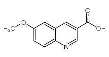 6-甲氧基喹啉-3-羧酸结构式