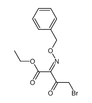 2-[(Z)-Benzyloxyimino]-4-bromo-3-oxo-butyric acid ethyl ester Structure