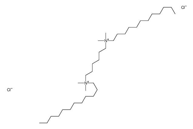 dodecyl-[6-[dodecyl(dimethyl)azaniumyl]hexyl]-dimethylazanium,dichloride Structure