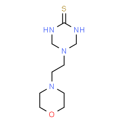 5-(2-Morpholin-4-ylethyl)-1,4,5,6-tetrahydro-1,3,5-triazine-2-thiol结构式