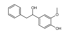 4-(1-hydroxy-2-phenylethyl)-2-methoxyphenol结构式