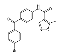 N-[4-(4-bromobenzoyl)phenyl]-5-methyl-1,2-oxazole-4-carboxamide结构式