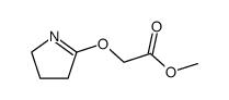 (1-Pyrrolin-2-yloxy)essigsaeure-methylester Structure
