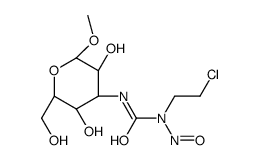 1-(2-chloroethyl)-3-[(2R,3S,4S,5R)-3,5-dihydroxy-2-(hydroxymethyl)-6-methoxyoxan-4-yl]-1-nitrosourea Structure