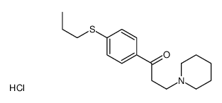 3-piperidin-1-yl-1-(4-propylsulfanylphenyl)propan-1-one,hydrochloride Structure