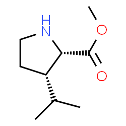 L-Proline, 3-(1-methylethyl)-, methyl ester, (3S)- (9CI)结构式