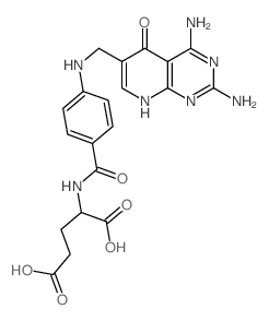 L-Glutamicacid,N-[4-[[(2,4-diamino-1,5-dihydro-5-oxopyrido[2,3-d]pyrimidin-6-yl)methyl]amino]benzoyl]-(9CI)结构式