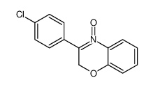 3-(4-chlorophenyl)-4-oxido-2H-1,4-benzoxazin-4-ium结构式