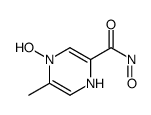 Pyrazinecarboxamide, N-hydroxy-5-methyl-, 4-oxide (9CI) structure