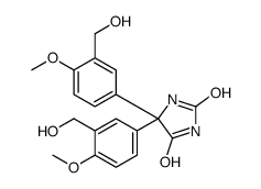 5,5-bis[3-(hydroxymethyl)-4-methoxyphenyl]imidazolidine-2,4-dione Structure