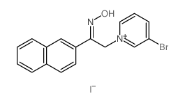 Pyridinium, 3-bromo-1-[2-(hydroxyimino)-2-(2-naphthalenyl)ethyl]-,iodide (1:1)结构式