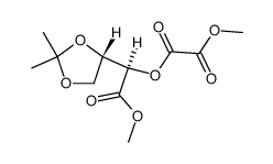 Methyl 3,4-O-isopropylidene-2-O-(methoxaloyl)-L-threonate Structure