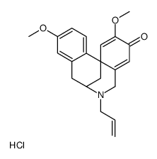 3H-7,12b-Methanodibenz(c,e)azocin-3-one,5,6,7,8-tetrahydro-2,10-dimethoxy-6-(2-propenyl)-,hydrochloride,(+-) Structure