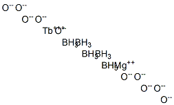 pentaboron magnesium terbium(3+) decaoxide structure